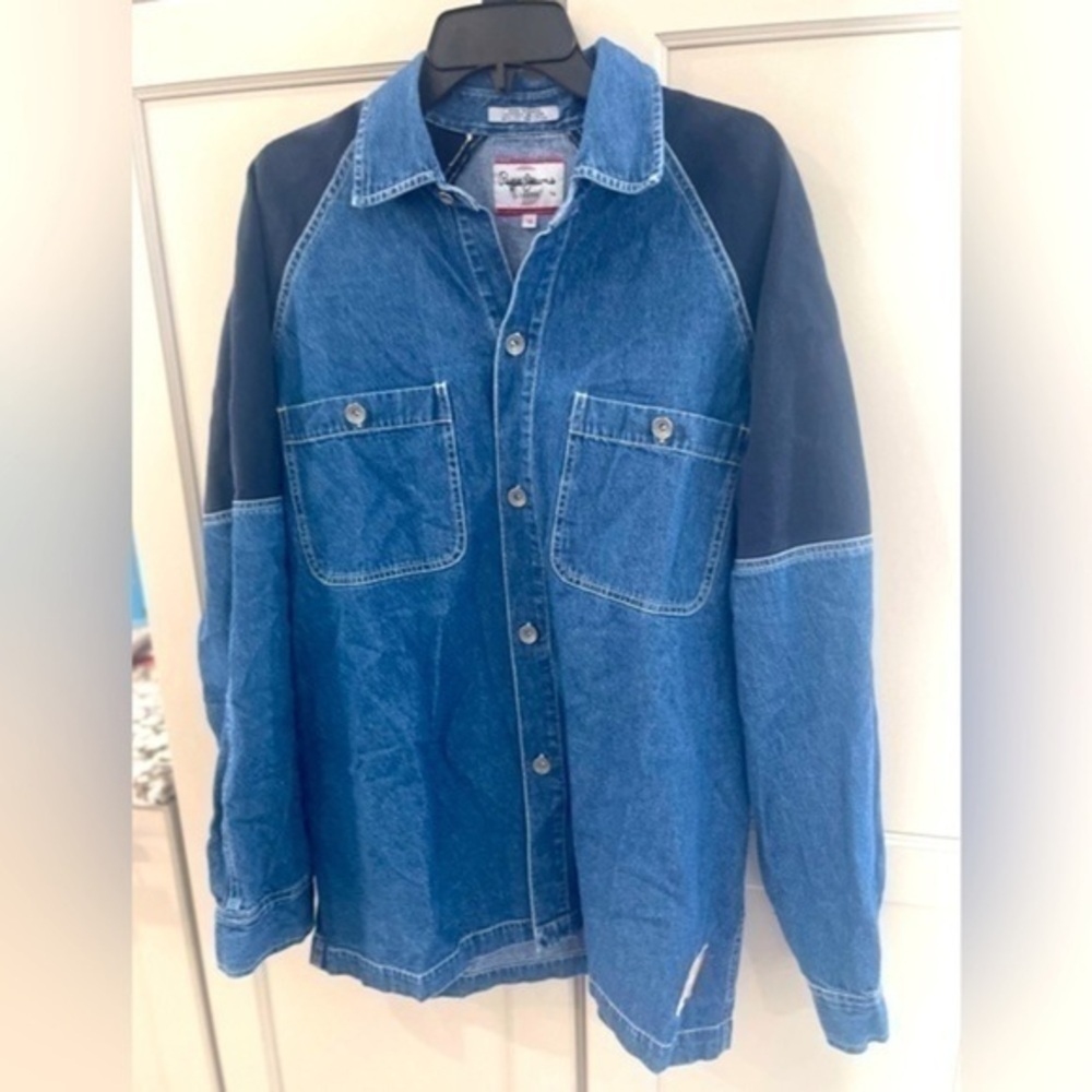 Pepe Jeans Denim Casual Button Down Shirt Size L